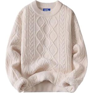 Aelfric Eden 90s Vintage Oversized Knitted Crewneck Sweater for Women